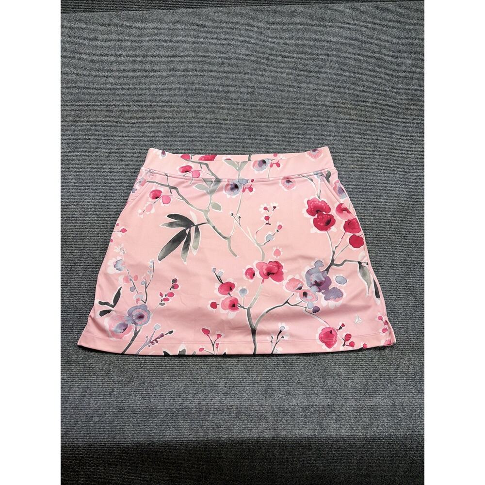 Bermuda Sands Skort Pink Floral Golf With Pockets Size Medium Women’s
